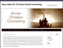 Tablet Screenshot of kinnerchristiancounseling.com